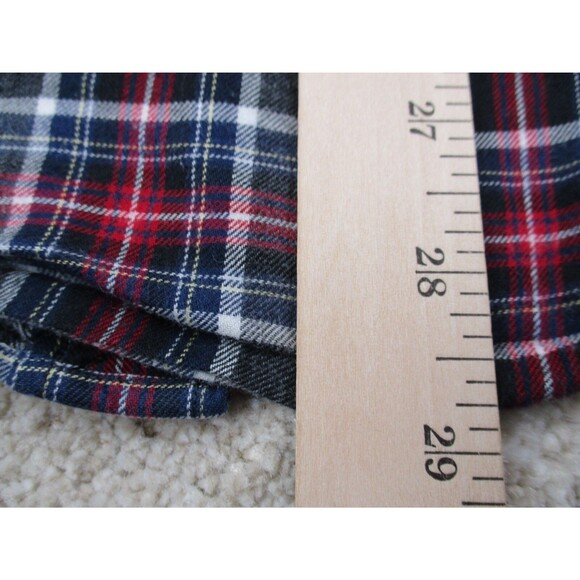 UNTUCKit Shirt Men Large Slim Fit Gray Red Holmberg Plaid Flannel Button Up * - Picture 10 of 11